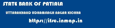 STATE BANK OF PATIALA  UTTARAKHAND UDHAMSINGH NAGAR KICHHA   ifsc code